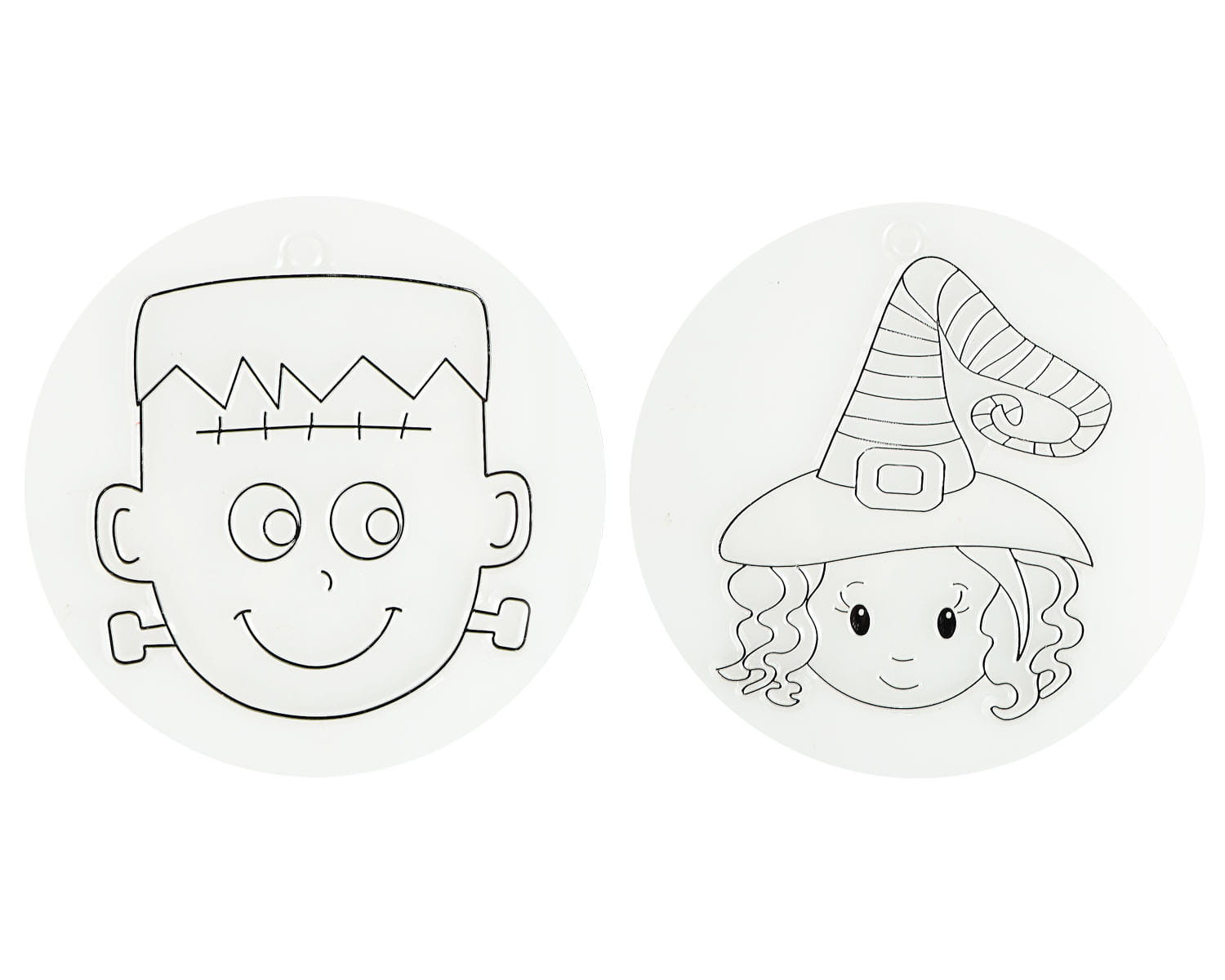 Halloweenowy witrażyk do malowania zestaw z farbkami mix wzorów Arpex